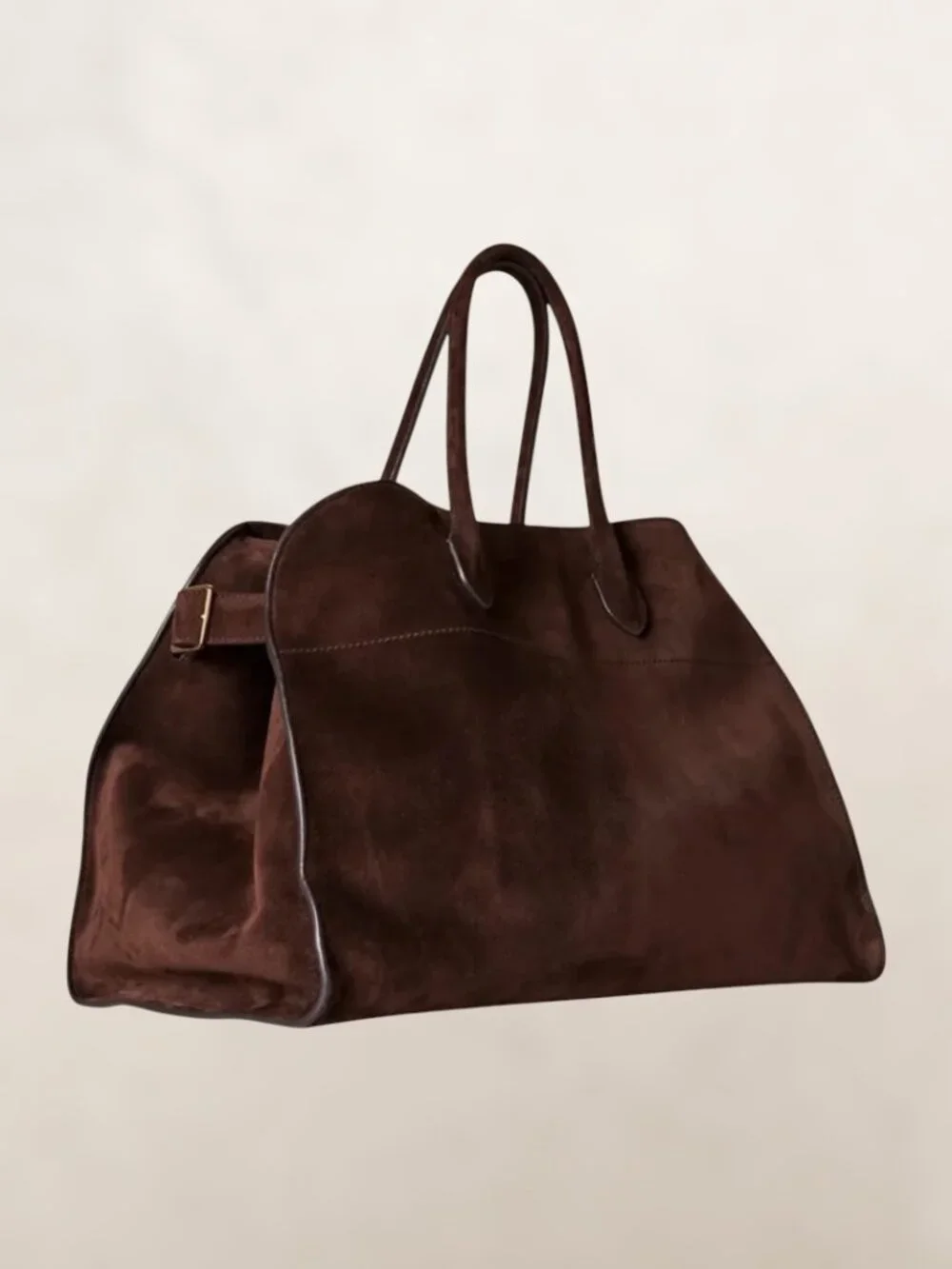 Modavo Parisian Stroll Bag Brown Vegan Suede